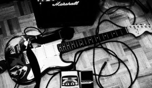 rock-guitars-monochrome
