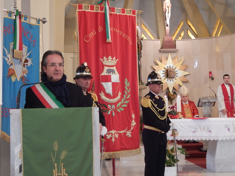 Il Sindaco fa appello al buonsenso dei cittadini nel suo intervento alla celebrazione in onore di san Sebastiano