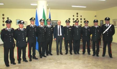 Il Sottosegretario alla Difesa, Gioacchino Alfano, ha visitato la stazione dei Carabinieri di Telese