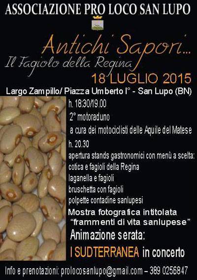 A San Lupo tutto pronto per la manifestazione ‘Antichi sapori…il Fagiolo della Regina’