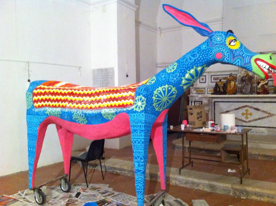 Airola, in occasione della manifestazione ‘Riscopriamo il Borgo’, il ‘Ciuccio di fuoco’ si rifà il look