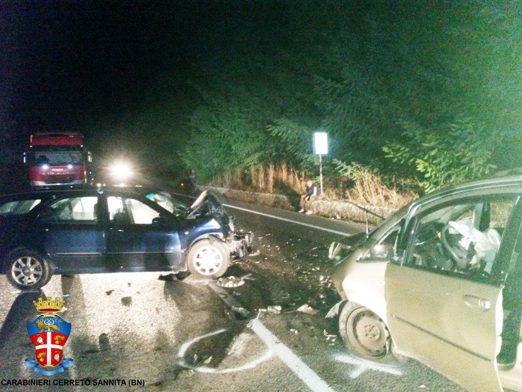 Grave incidente stradale lungo la statale nel territorio di Morcone