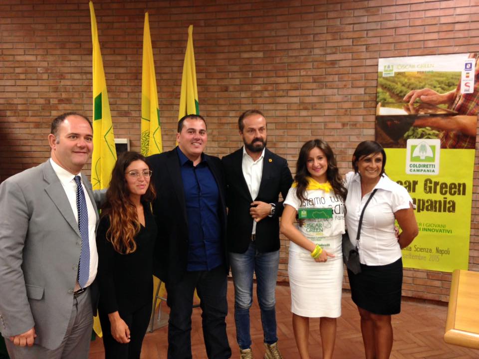 ‘Oscar Green’, così la Coldiretti premia i giovani che non si arrendono. Premiata anche la Sannita Jenny Ciabrelli