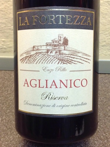 Riconoscimento di Ricci all’Aglianico Riserva 2008 de ‘La Fortezza’