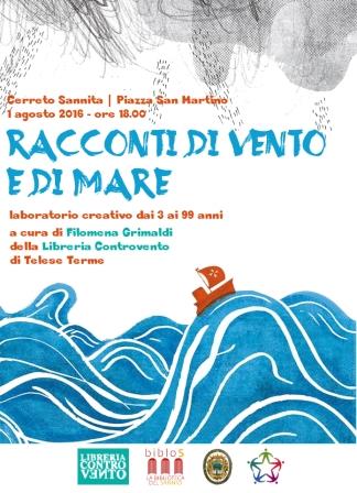 Racconti di Vento e di Mare’, appuntamento a Cerreto per tutti coloro che amano i libri
