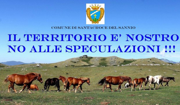 ‘No alle speculazioni’, manifestazione a Santa Croce del Sannio