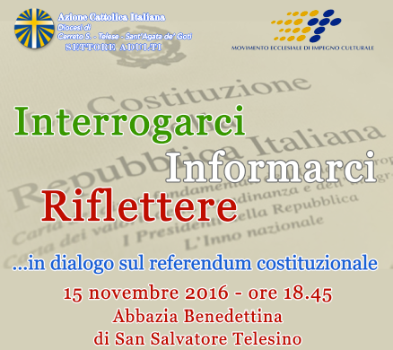 San Salvatore Telesino, incontro di approfondimentosul referendum con il costituzionalista Umberto Ronga