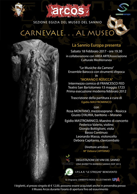 Carnevale al Museo Arcosoli di Benevento. Arte, musica colta e comicità barocca
