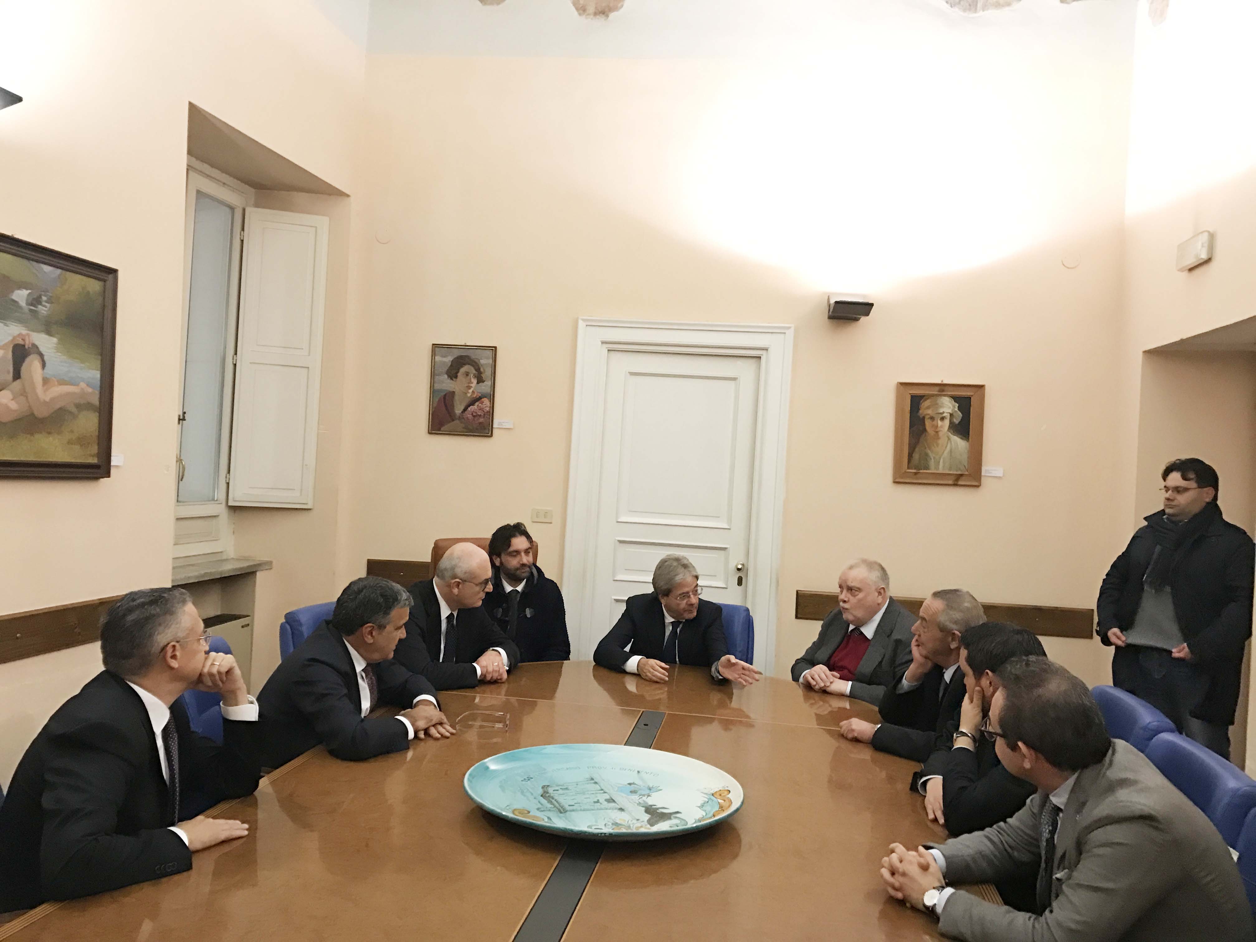 Domani il premier Gentiloni a Benevento in visita al polo industriale del Sannio