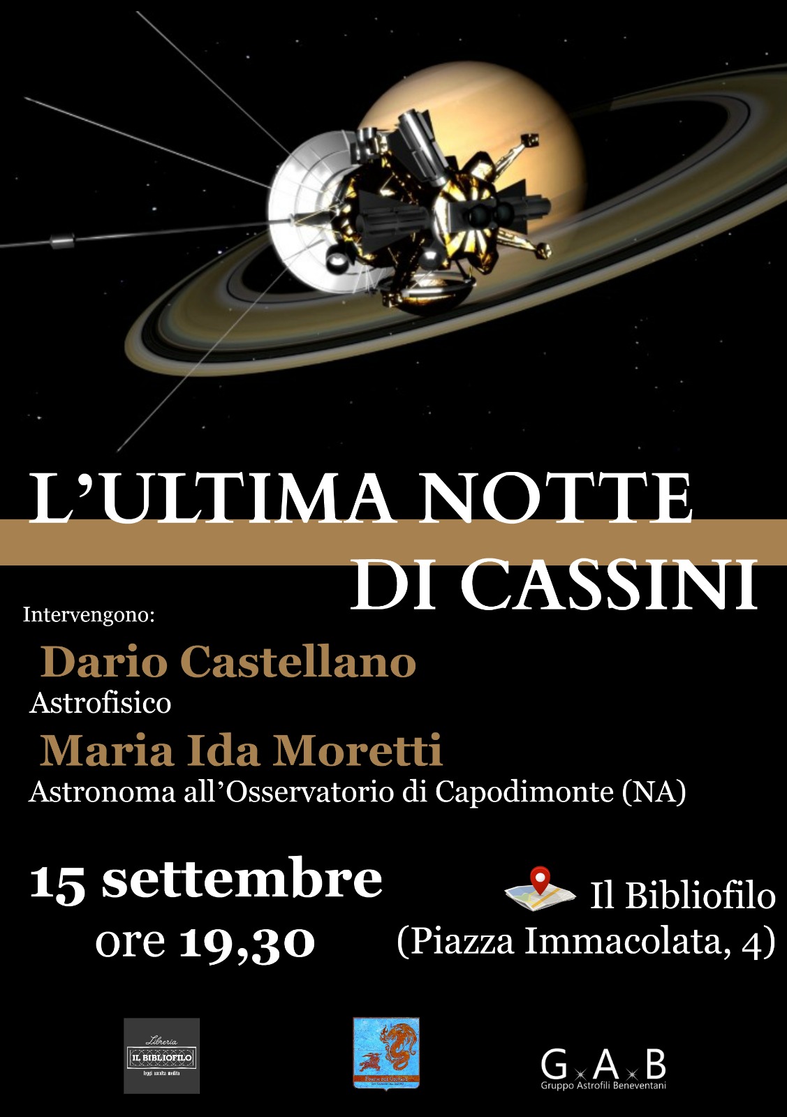 Al Bibliofilo di San Giorgio del Sannio incontro sull’astronomia