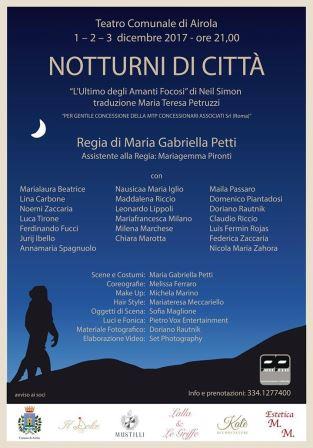 Al Teatro Comunale di Airola di scena venerdì “Notturni di Città”