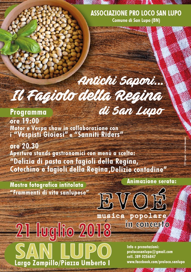 San Lupo si prepara a celebrare il “Fagiolo della Regina”