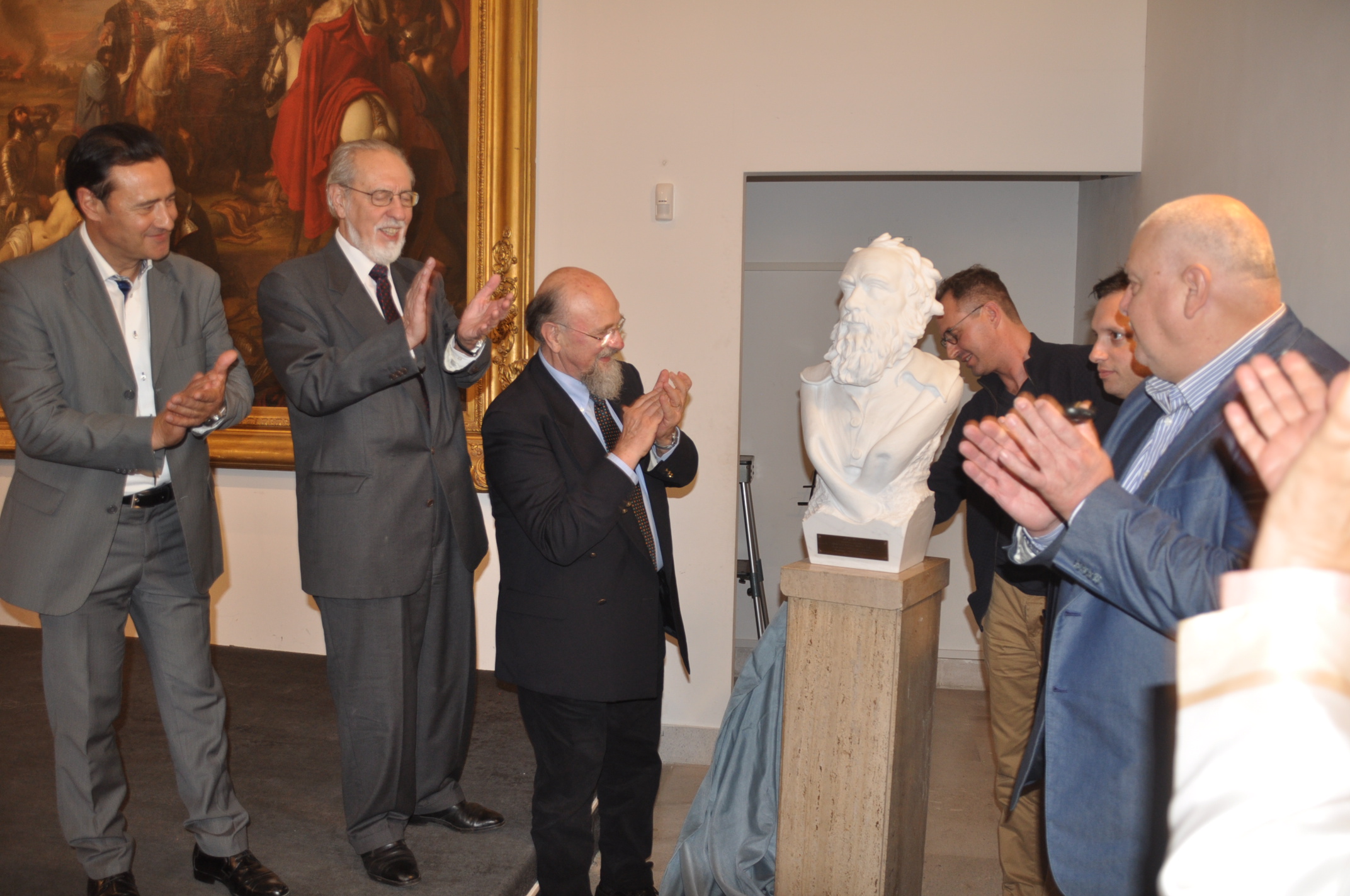 Cerimonia di donazione busto di Galilei al Museo del Sannio