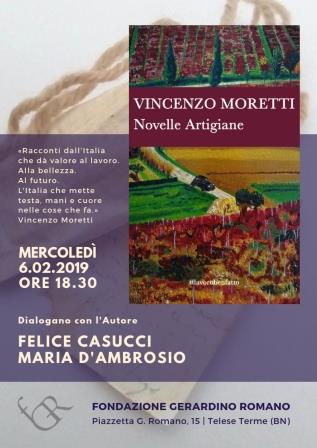 ‘Novelle Artigiane’, a Telese conversazione con Vincenzo Moretti