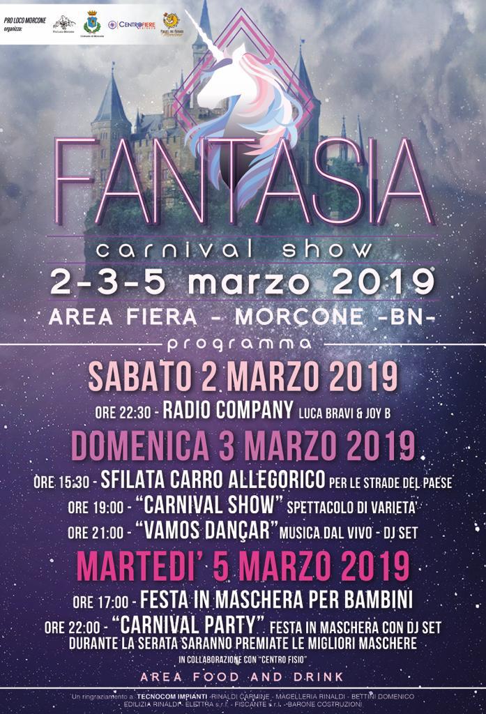 Dal 2 marzo, a Morcone, festa e divertimento con il ‘Circus Carnival Festival’