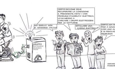 La vignetta della settimana dedicata alla questione agibilità del Vigorito
