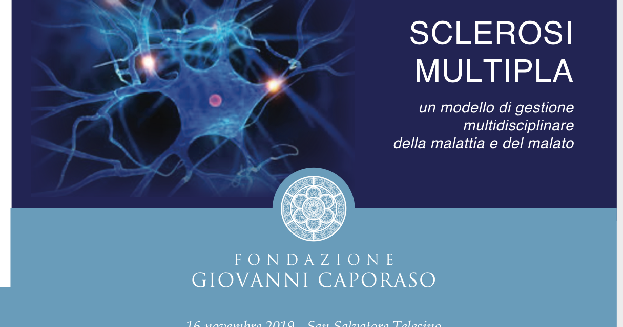 Sclerosi Multipla, sabato corso di formazione promosso dalla Fondazione Caporaso