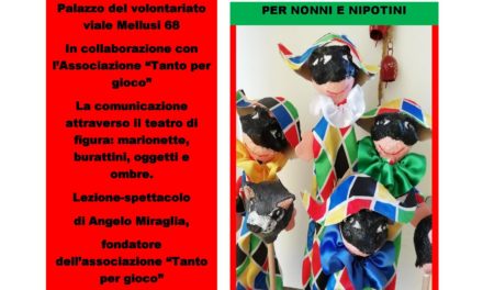 Evento Auser, domani, per nonni e nipotini