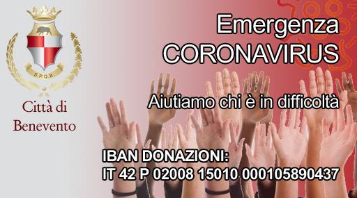 Benevento, il vicesindaco Pasquariello ricorda il conto dedicato alla solidarietà