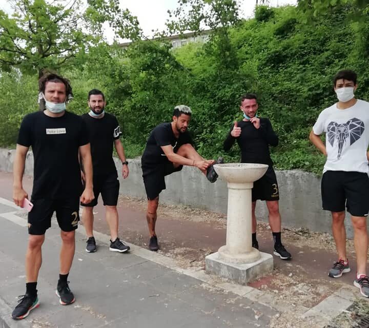 I giallorossi si allenano a Pacevecchia, mentre la società pensa di riaprire Imbriani e Vigorito da lunedì