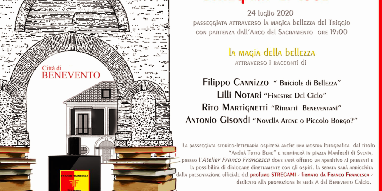 Benevento, II edizione di ‘Stregami di Luce’ con presentazione del libro di Cannizzo, “Briciole di Bellezza”