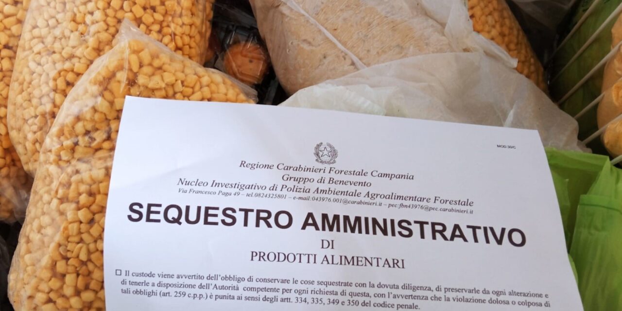 Con l’operazione ‘Christmas Foods’ sequestrati nel Sannio prodotti alimentari tipici natalizi