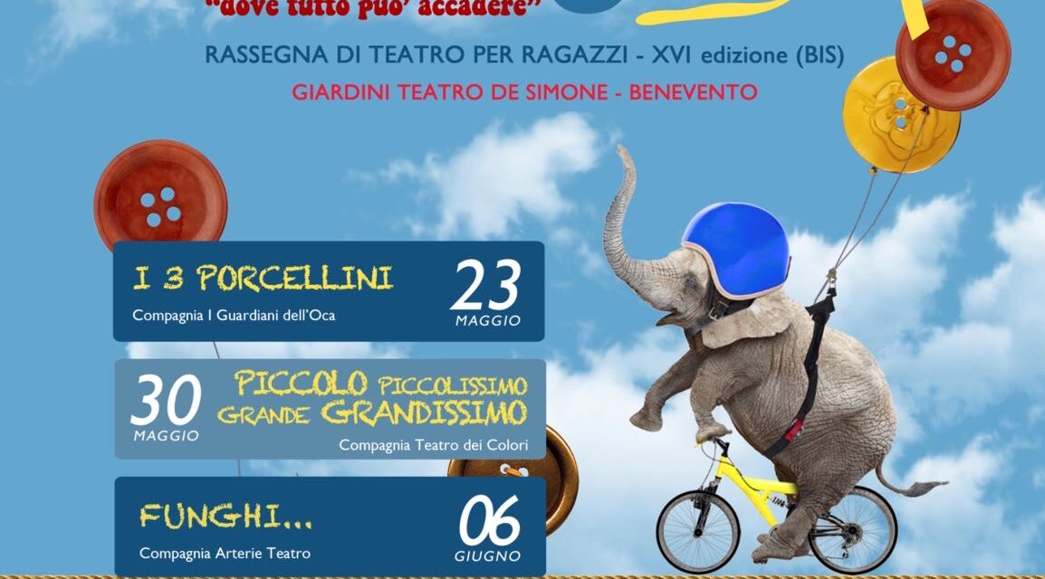 Teatro per ragazzi, domenica 23 riparte, all’aperto, la rassegna Il paese dei sogni