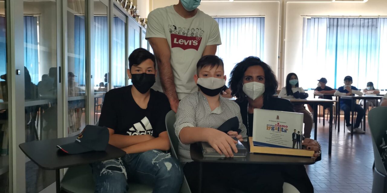 Concorso nazionale ‘PretenDiamo legalità’, vince il piccolo Roberto di Noia