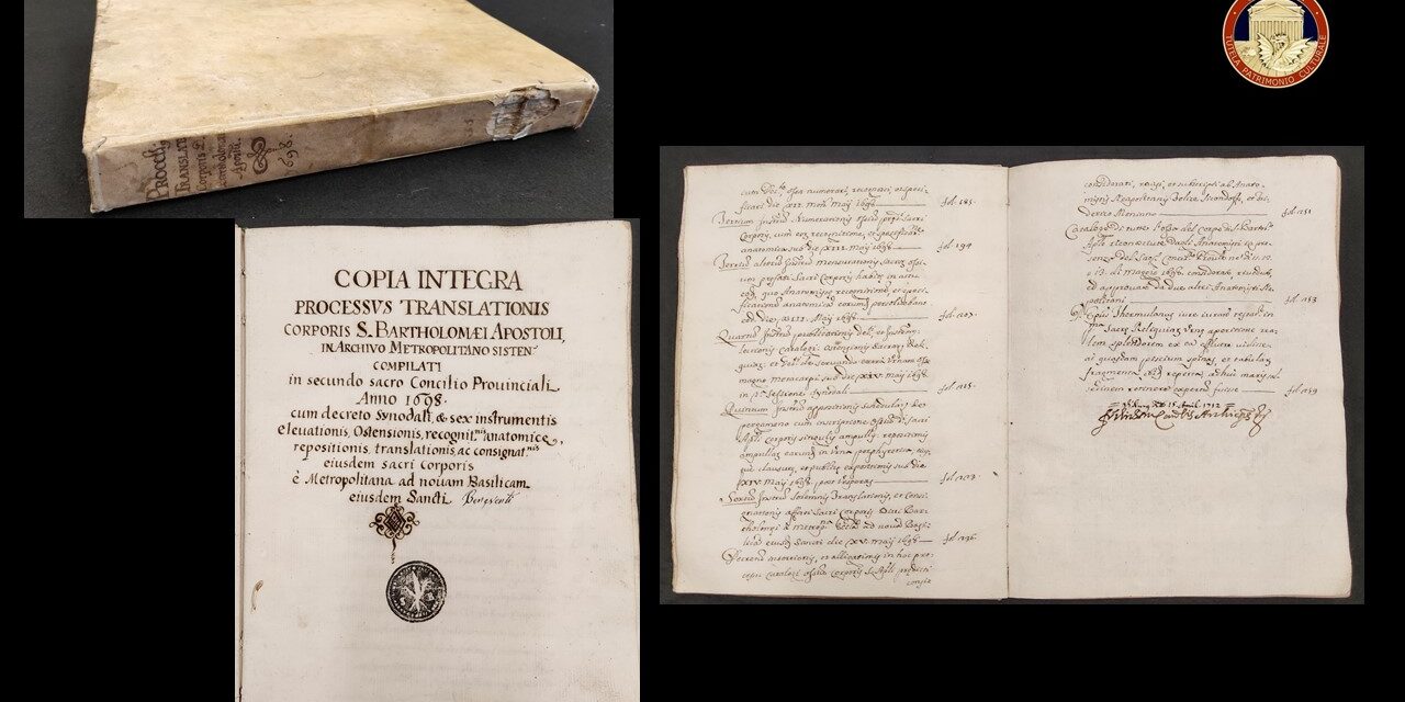 Tutela del patrimonio culturale, i Carabinieri restituiscono antichi volumi e un manoscritto all’Arcidiocesi di Benevento