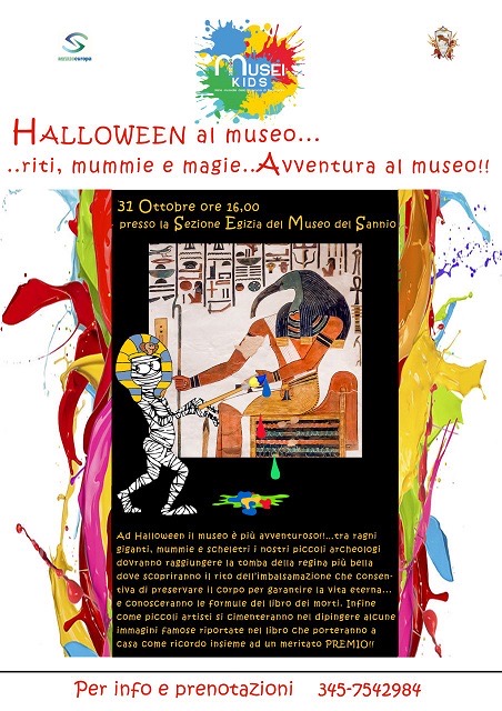‘Halloween al Museo’: evento ludico istruttivo per i bambini alMuseo del Sannio