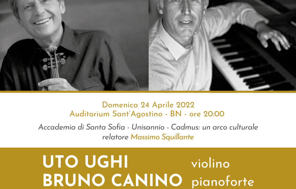 Uto Ughi in concerto domenica 24 aprile al Sant’Agostino di Benevento