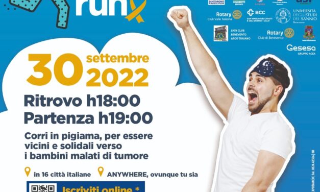 Domani a Benevento ‘Pigiama Run Lilt 2022’: la maratona di beneficenza a sostegno dei bambini oncologici