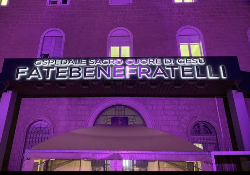 GIORNATA MONDIALE DELLA PREMATURITA’ 2022 L’OSPEDALE FATEBENEFRATELLI DI BENEVENTO  S’ILLUMINA DI VIOLA