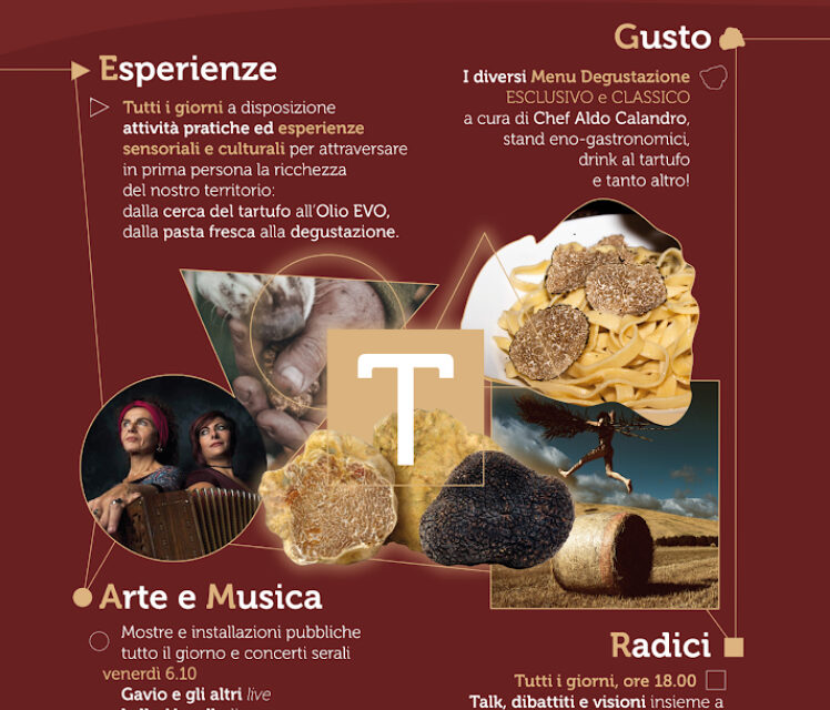 TARTUFO EXPERIENCE FEST, geometrie del gusto a San Leucio del Sannio, 6-7-8 Ottobre