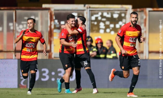 Benevento da urlo: cinque gol al Latina e primato solitario
