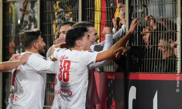 Lanini trascinatore, il Benevento vince in rimonta a Trapani ed è campione d’inverno