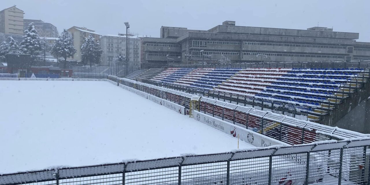 Troppa neve, rinviata Potenza-Benevento