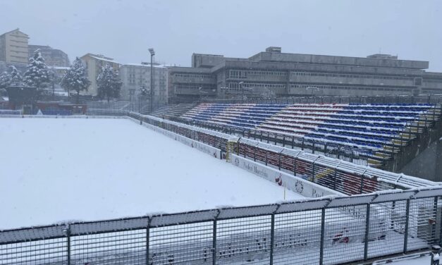Troppa neve, rinviata Potenza-Benevento