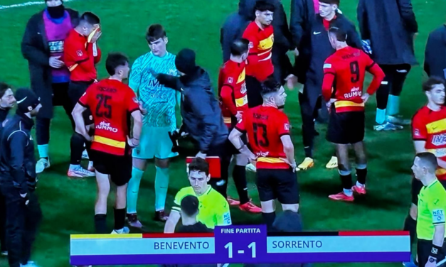 Benevento ancora spento: solo 1-1 nel derby con il Sorrento