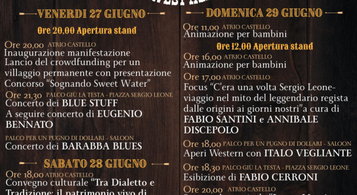 ‘Sapori Antichi’, Torella dei Lombardi si trasforma in un villaggio western