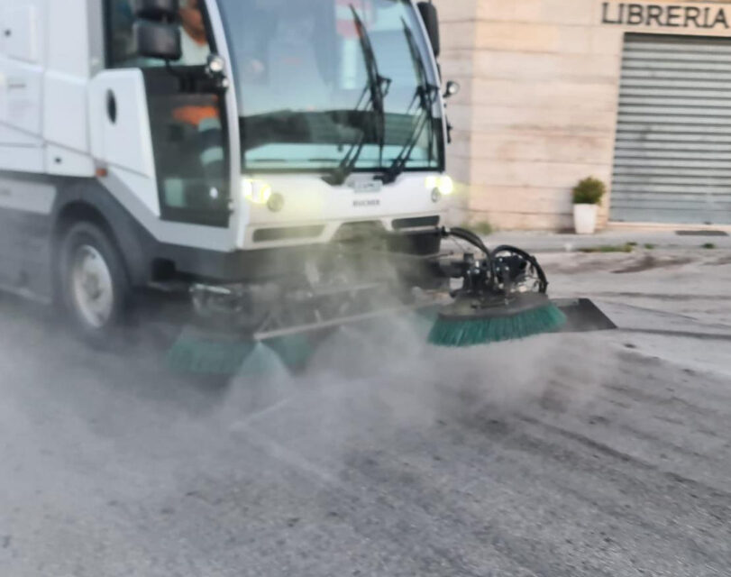 Benevento, COMUNE ED ASIA AVVIANO LAVAGGIO STRAORDINARIO DELLE STRADE