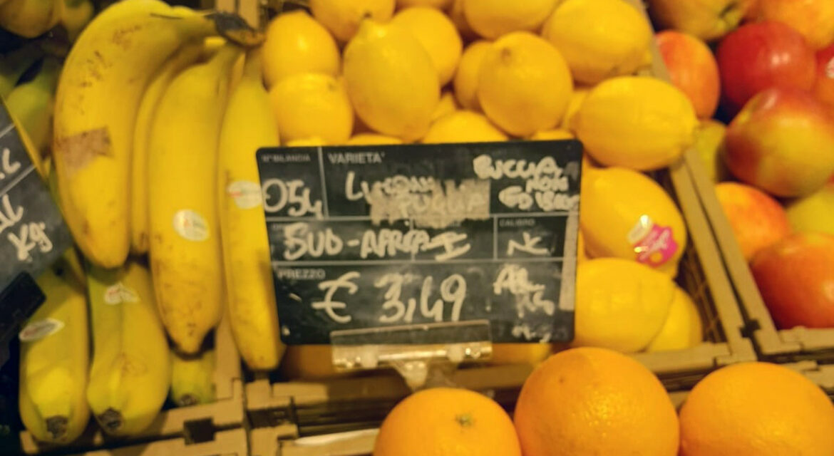 Coldiretti Campania: “Attenti ai limoni africani dalla buccia non commestibile“.