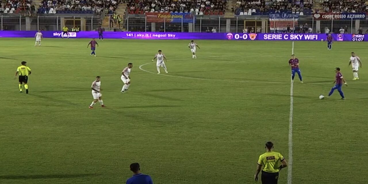 Benevento beffato a Casarano: decide un’autorete di Pierozzi