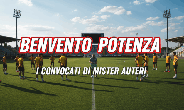 Benevento, Auteri fa le sue scelte: 26 convocati per il Potenza, out Nardi e Simonetti