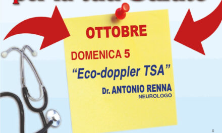 A Benevento Domeniche della salute: il 5 ottobre Eco Color Doppler in piazza IV Novembre