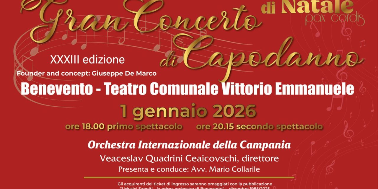 Gran Concerto di Capodanno: la presentazione il 27 dicembre