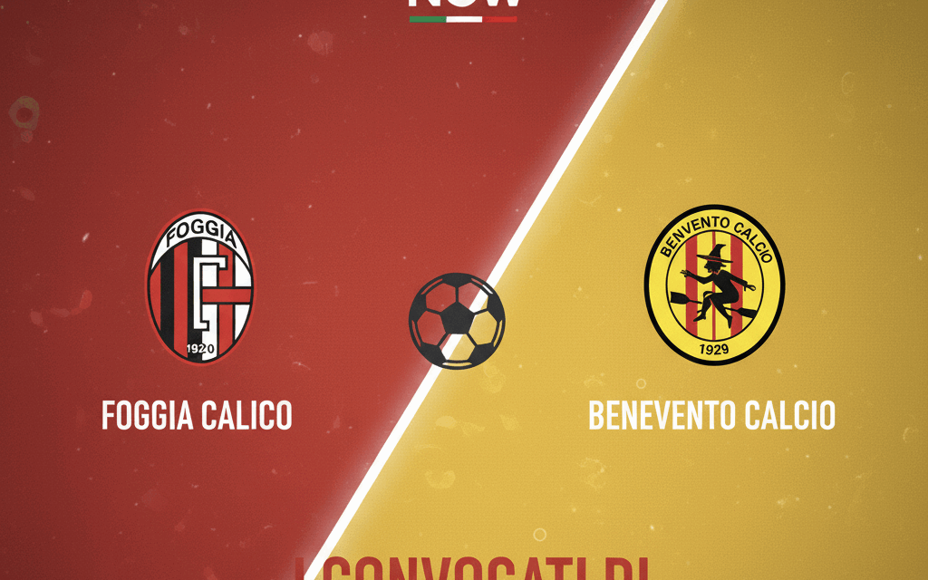 Benevento verso lo Zaccheria: Auteri convoca 23 giallorossi, quattro gli out per la sfida al Foggia
