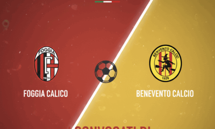 Benevento verso lo Zaccheria: Auteri convoca 23 giallorossi, quattro gli out per la sfida al Foggia