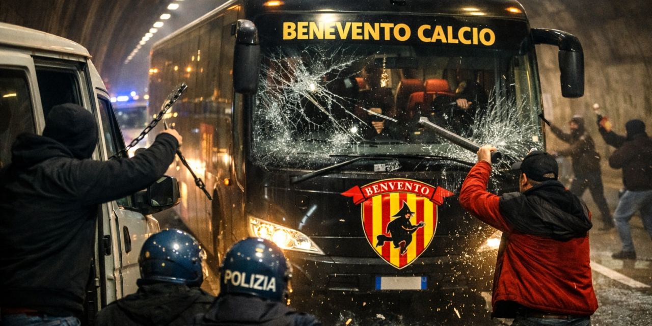 Attacco al bus del Benevento dopo la trasferta di Cittadella: verdetto del Tribunale, un colpevole e quattro prosciolti