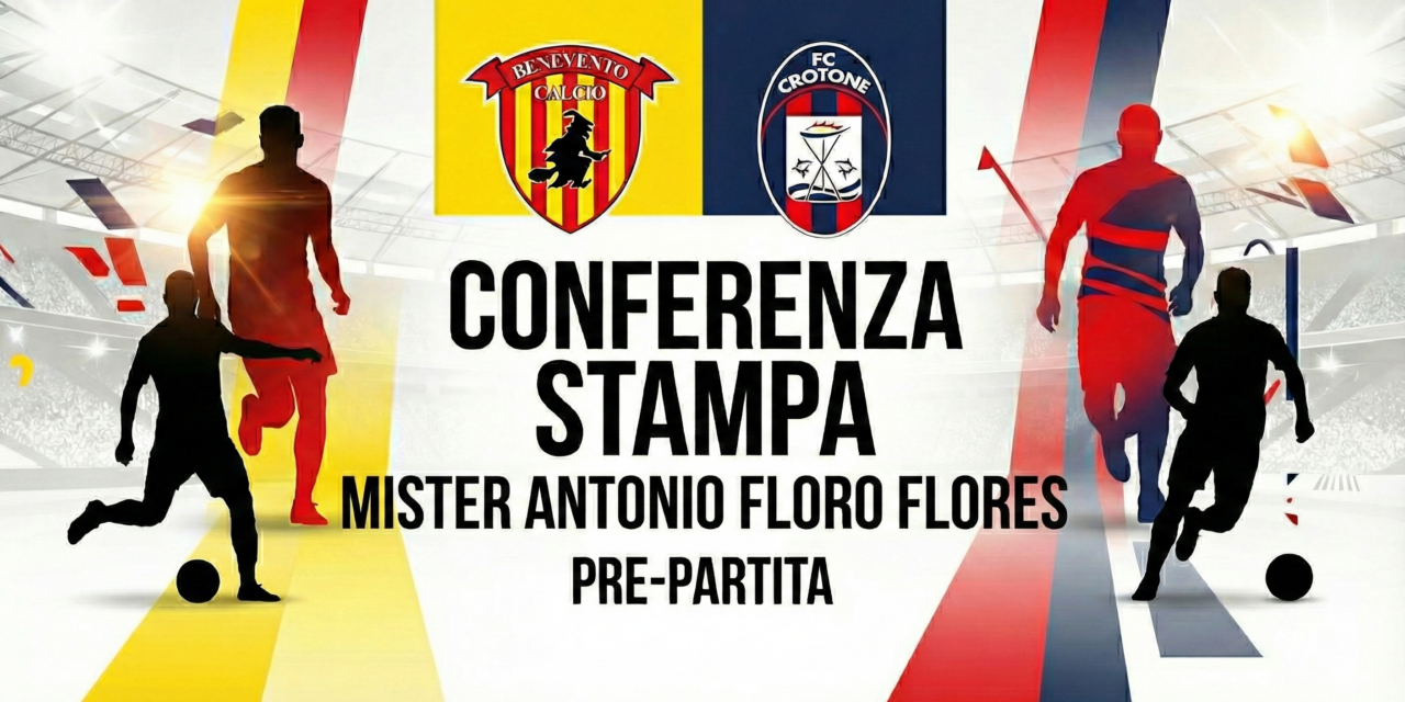 Benevento-Crotone, Floro Flores avverte: “Ogni partita è decisiva”